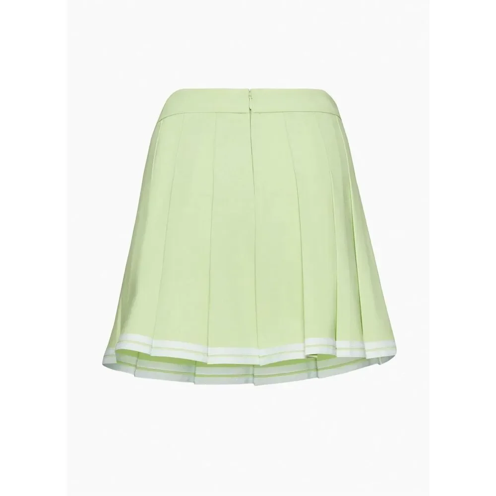 ✨Aritzia Sundays Best Olive Micro Pleated Sz 4 Skirt✨